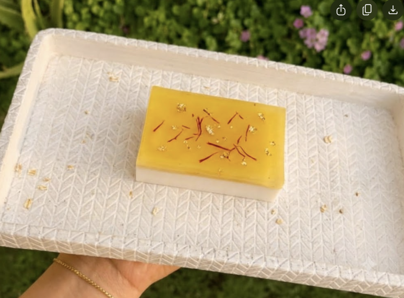 Oat & Saffron Luxe — handmade organic soap