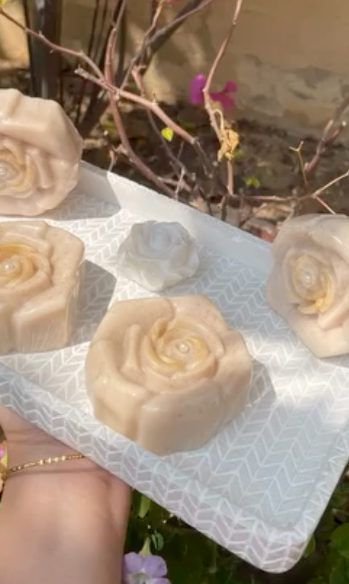 Rose Silk Soap — handmade organic soap