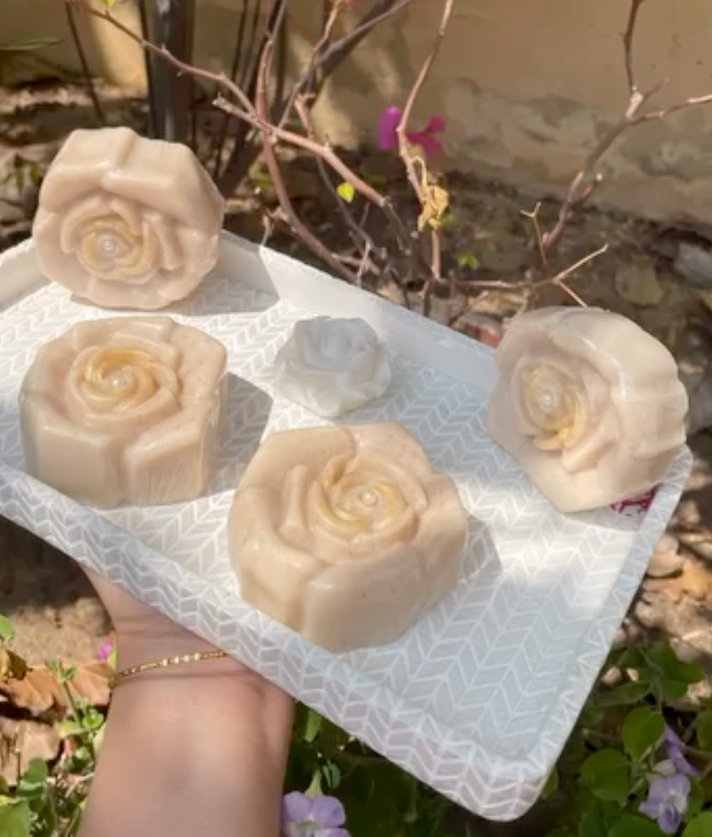 Rose Silk Soap — handmade organic soap by Bloom by Aneela