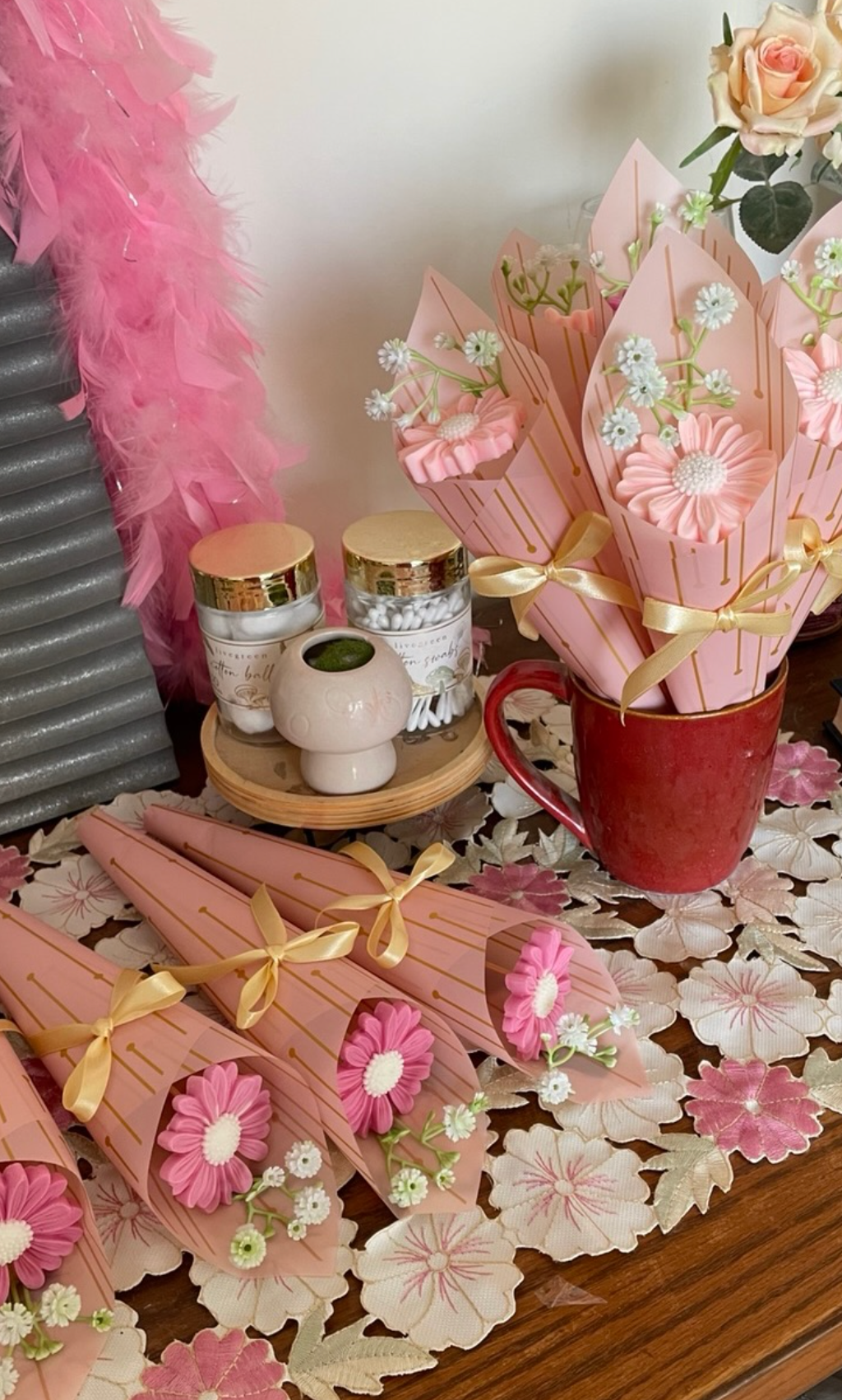 Daisy Soap Bouquets — handmade organic soap by Bloom by Aneela