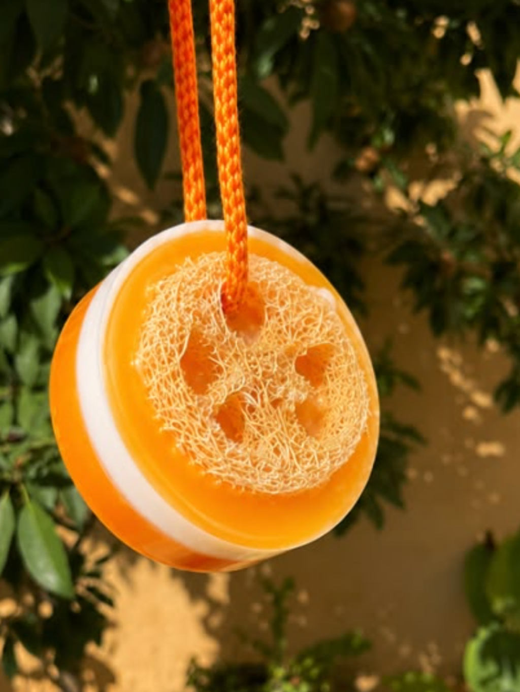Orange Loofah Bath Soap — handmade organic soap by Bloom by Aneela