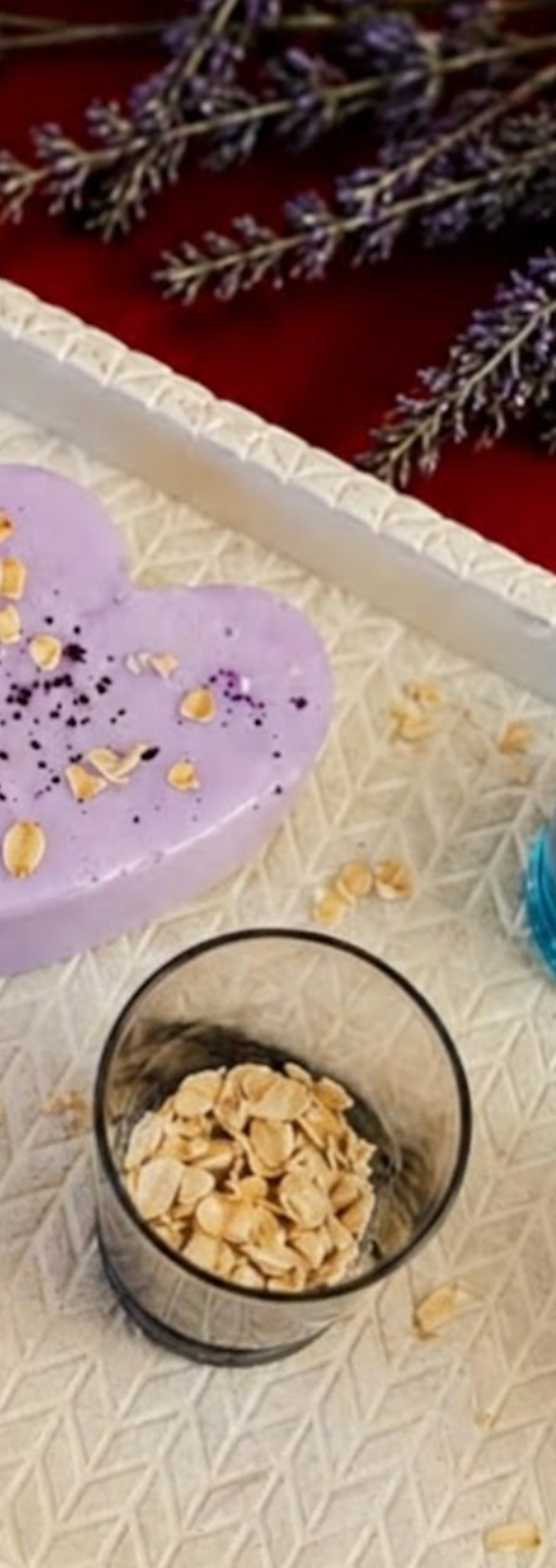 Lavender Oat Calm — handmade organic soap