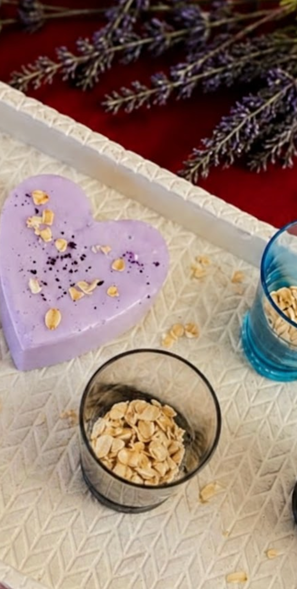 Lavender Oat Calm — handmade organic soap by Bloom by Aneela