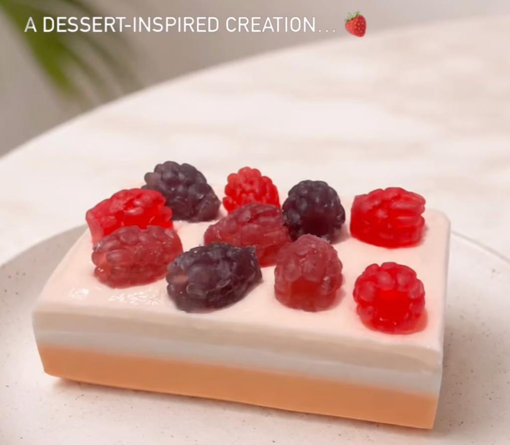 Berry Cheesecake Soap Bar — handmade organic soap by Bloom by Aneela